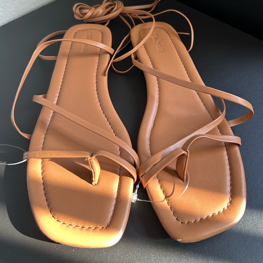 Madewell Tan Strappy Sandals